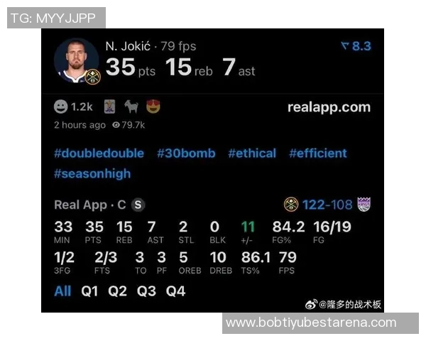 约基奇谈比赛角色转变称今晚更像发动机助力队友得分